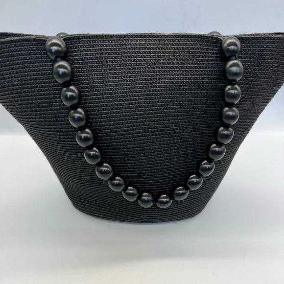 Classic talbots Black Beaded bag - Picture 2 of 7